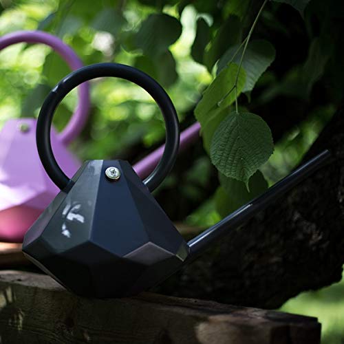 Garden Glory Schwarze Gießkanne – Graphit – Einzigartige Diamant-Gießkanne für den Innenbereich – 1 Gallone (mehrere Farben erhältlich)