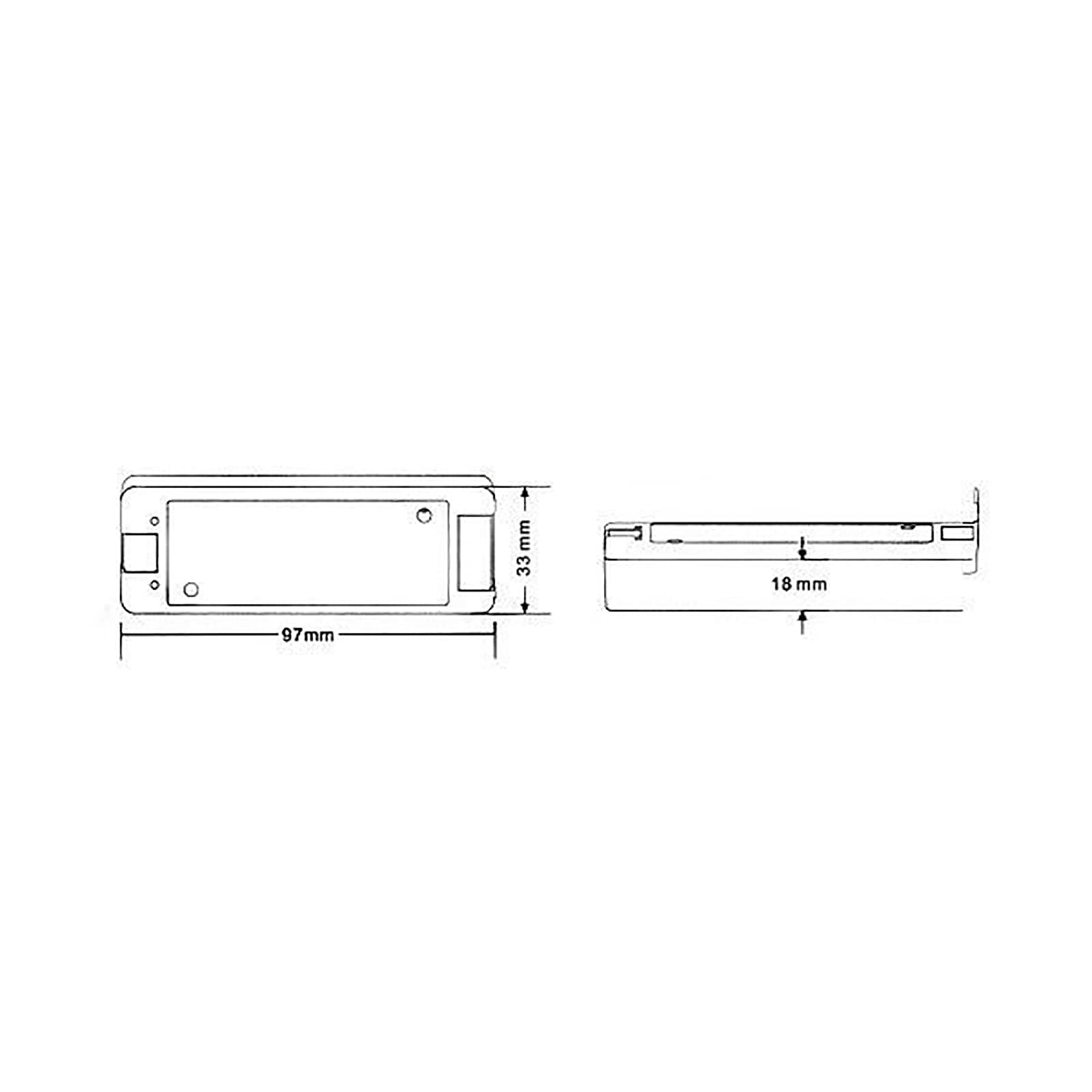 Planetitaly Boîtier de commande RF 15 A 3 canaux pour bande LED RGB spot lampe LED sans fil télécommande tactile