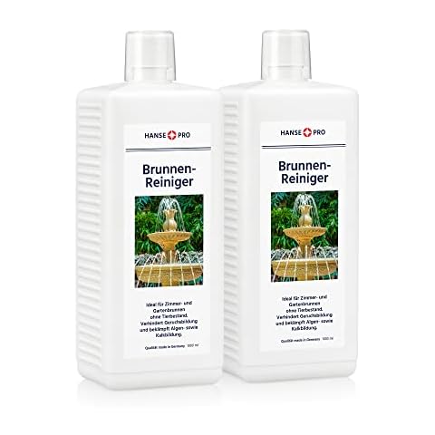 Hanse Pro Brunnen-Reiniger, 2 x 1000 ml I Wasser-Pflege I Reinigung I hält Wasser frisch und klar I verhindert Algen Cover