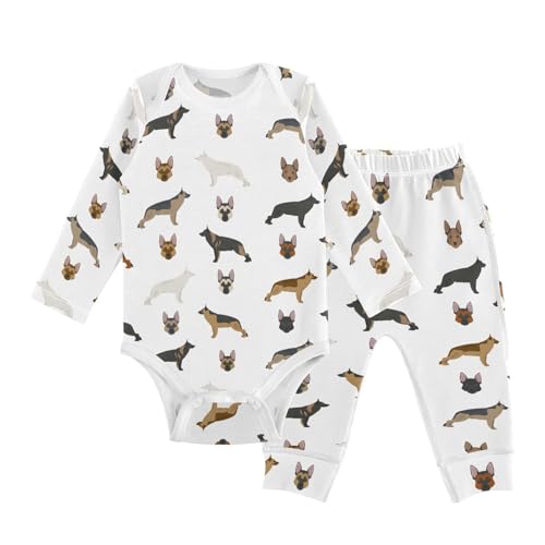 Image of vvfelixl Baby Bodysuits Pants Sets Guitar Headphones Long Sleeve Baby Clothes For Boys Girls 0-24M Black