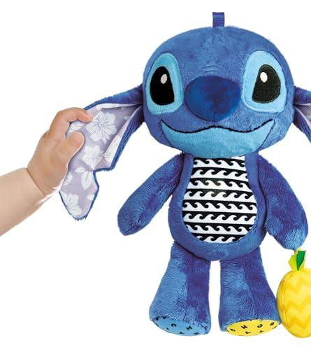 Miniatura 4 de Clementoni Peluche Disney Stitch - Blandito De Peluche Colorado, Recièn Nacidos Estimulaciòn Multisensoriàl, Desarrollo De Percepción Tactil y Psicomotricidad Fina, Juguete Bebé 3-36 Meses, 17918