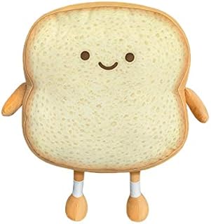 Faderr Throw Pillow, Cartoon Toast Bread Throw Pillow, Funny Sofa Cushion Plush Pillows, Novelty Toast Bread Pillow Plush Stuffed Toy for Car Home Decor