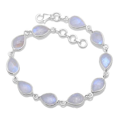 Bracelet pierre de lune naturelle argent pour accessoiriser vos tenues