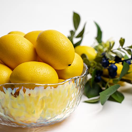 Wanglaap 20-Pack Artificial Lemons - Middle Size, Realistic Simulation Fruit For Home Kitchen Decor And Vase Filling - Lifelike Yellow Fake Lemons And Limes #TOP2