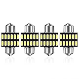 【LED ultrabrillante】C5W Bombilla LED adopta LED SMD de alta calidad, con un ángulo de iluminación de 180 grados sin puntos ciegos y luces blancas puras ultrabrillantes, que harán que su automóvil luzca nuevo.