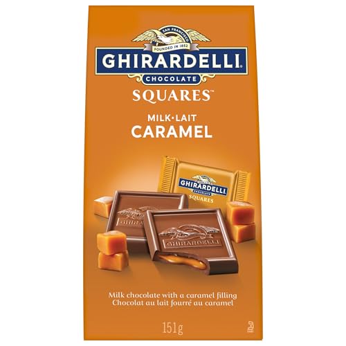 GHIRARDELLI Caramel Milk Chocolate Squares, 151-Gram Bag