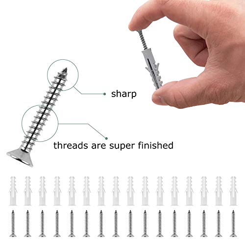 Amagenix Shade Sail Hardware Kit For Rectangle & Square Sun Shade Sail Installation，8 Inch 304 Grade Stainless Steel Hardware For Patio Garden Outdoors，40Pcs #TOP3