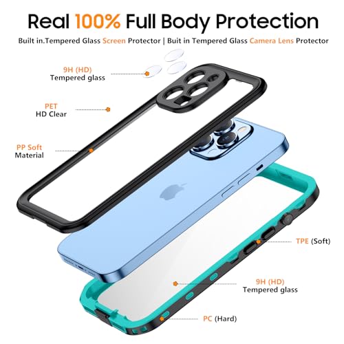 Coque étanche iPhone 13 Pro Max antichoc coque de téléphone 6,7 pouces IP68