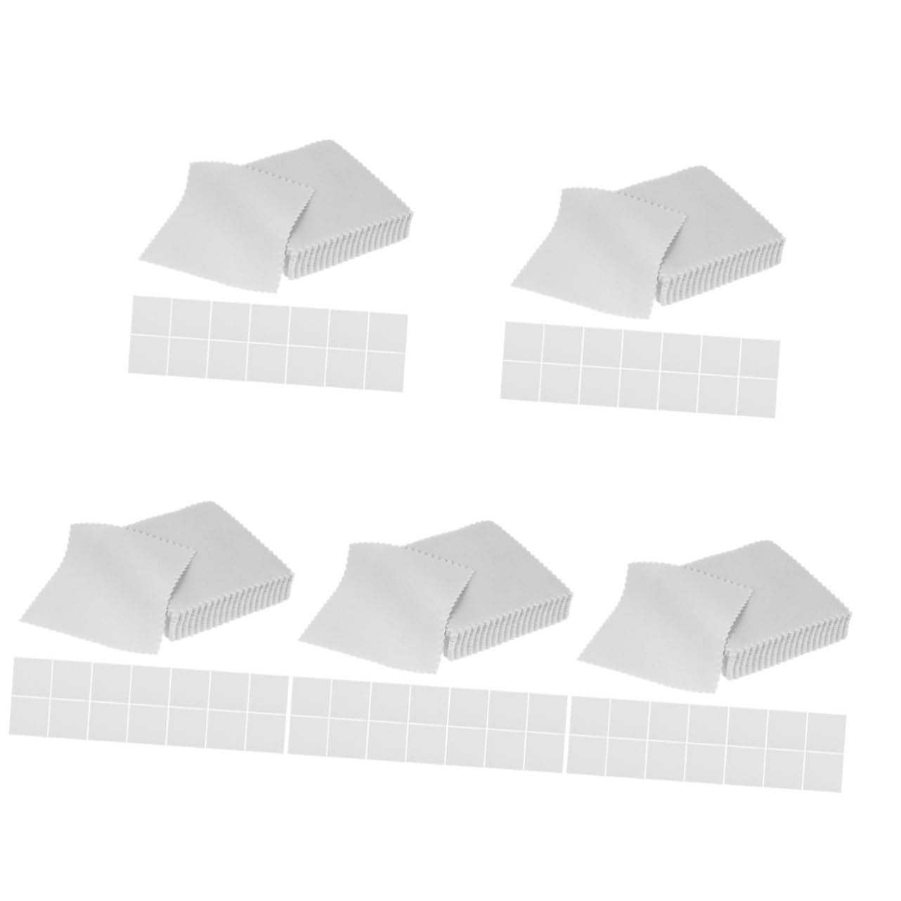 NUOBESTY 300pezzi Microfibra per Pulizia Gioielli e Orologi Lucidanti Suede Morbidi e Portatili per Rimuovere Polvere e Macchie da Superfici Sensibili