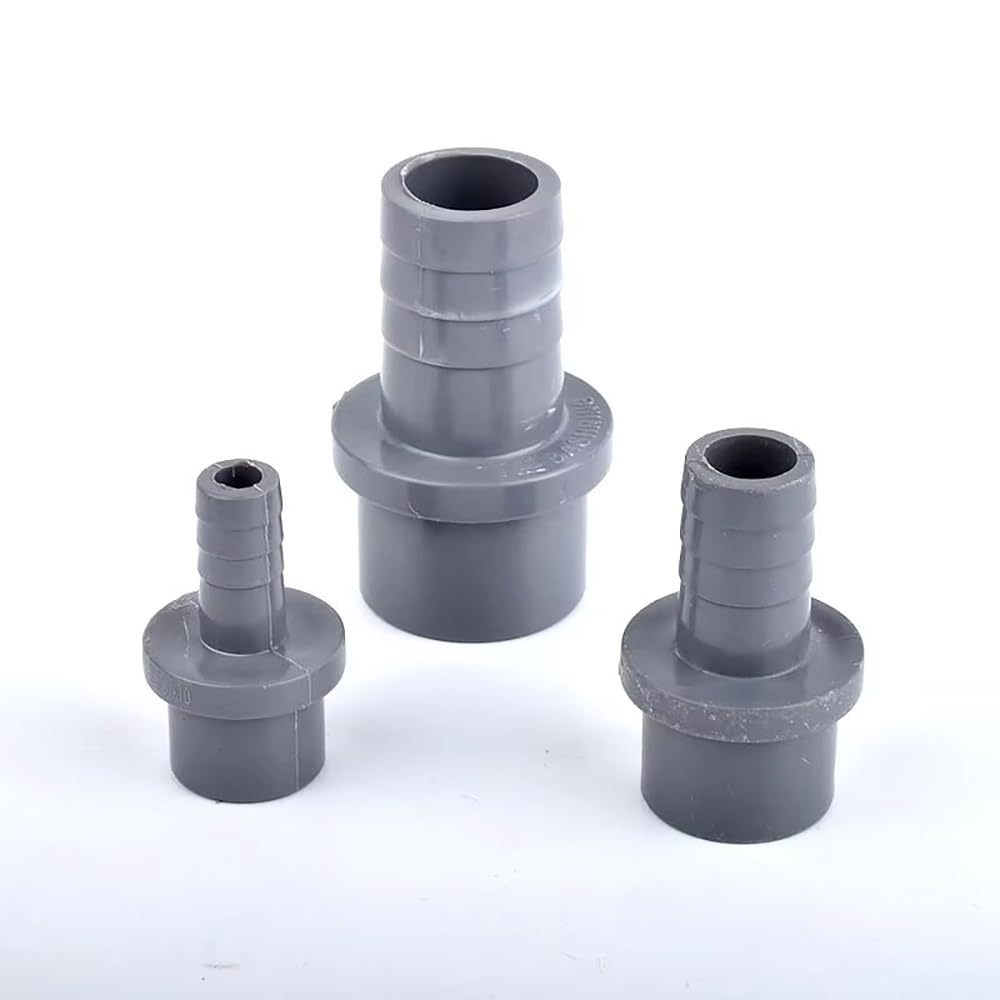 Conector Pagoda de PVC, Adaptador de Manguera de riego de jardín Plateado, diámetro Exterior de 20/25/32 mm, Compatible con mangueras de 5-25 mm.(20pcsx32mmx16mm)