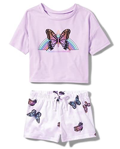 Sugar & Jade Girls' Teen Sleeve T-Shirt and Shorts Pajama Set 2-Pack