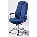 Produktbild Bürodrehstuhl | Leitstellenstuhl | Stoffbezug | Blau | Kopfstütze verstellbar