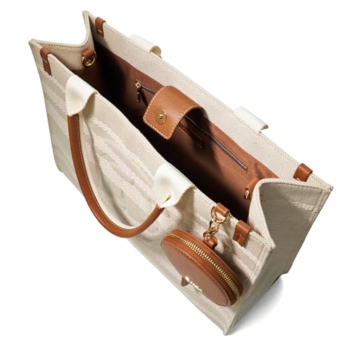 Dune DELTRA Large Stripr Canvas Tote miniatura 3