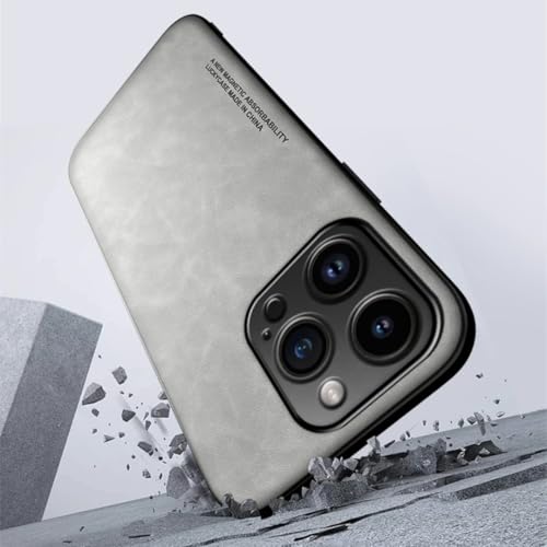 Étui de luxe en cuir iPhone 16 Pro Max bleu avec support voiture métallique - 2