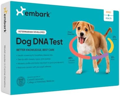 Embark Breed & Health Dog DNA Test – 400+ Breeds, 270+ Health Ris...