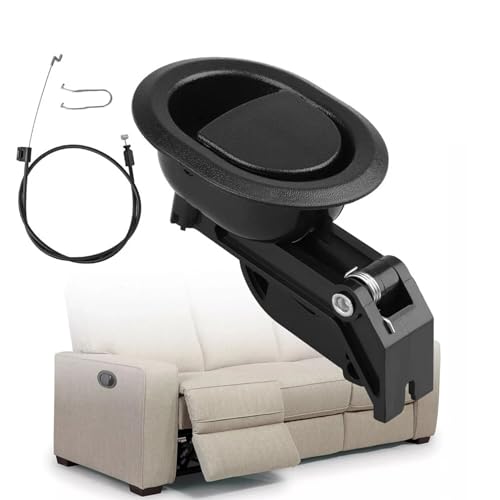 Podoy Recliner Pull Handle Replacement Parts,Universal Recliner Pull Cable Release Compatible with Lazy Boy Ashley and Most Furniture Sofa Chair, Couch Release Handle Size 3