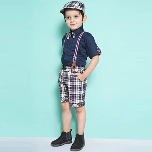 Image of AJ DEZINES Kids Clothing Shirt Short Set For Boys