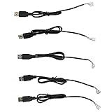 VSDISPLAY USB ケーブル Molex 560123-0400 シリーズ 4極 2mm コネクタ 5V DC電源供給ケーブル 長さ50cm 5本