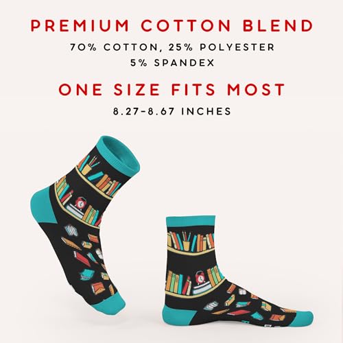 FOURSTUFF Socks for Women Men - Hobby Socks for Ski, Cycling, Golf, Fishing, Soccer, Camping, Hunting, Hiking