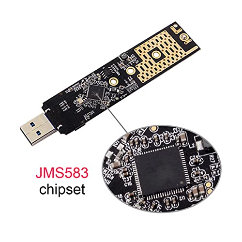Adaptador USB 3.0 a NVME M-Key M.2 SSD con Case miniatura 7