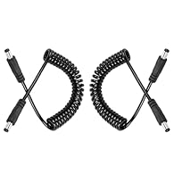 DC5521 male to male power coiled extension cable DC plug size: outer diameter 5.5mm, inner diameter 2.1mm the DC5521 power extension cable isused to power electrical equipment with DC 5.5mm x 2.1mm female holes. DC5521 power cable is suitable for 0-1...