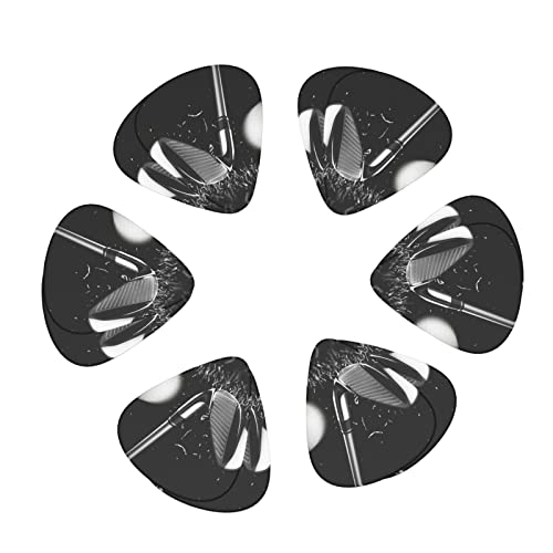 Ensemble de 12 médiators de guitare de golf noir et blanc pour guitare acoustique, guitare électrique, contrebasse… - Les Beatles, Paul McCartney, John Lennon, RIngo Starr, George Harrison Ensemble de 12 médiators de guitare de golf noir et blanc pour guitare acoustique, guitare électrique, contrebasse… – Image 3