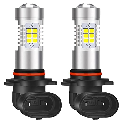 KATUR H10 9140 9145 Bombillas LED de luz antiniebla Máx. 80W Alta Potencia Súper Brillante 2000 lúmenes 6500K Xenón Blanco con proyector para DRL o Luces antiniebla, 12V -24V (Paquete de 2)