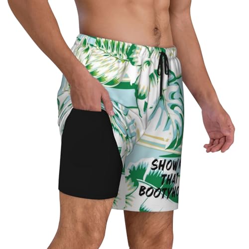 Show Me That Bootyhole Swimming Shorts Compression Liner Swim Trunks Swimwear Bathing Suits Beach Wear Swim Suits,3