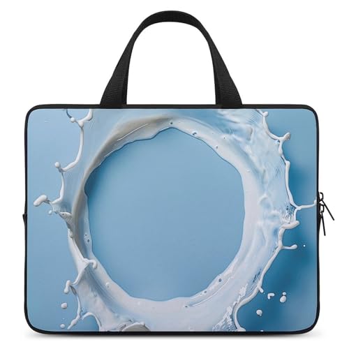 Sac à bandoulière pour ordinateur portable au motif cercle de lait urbain