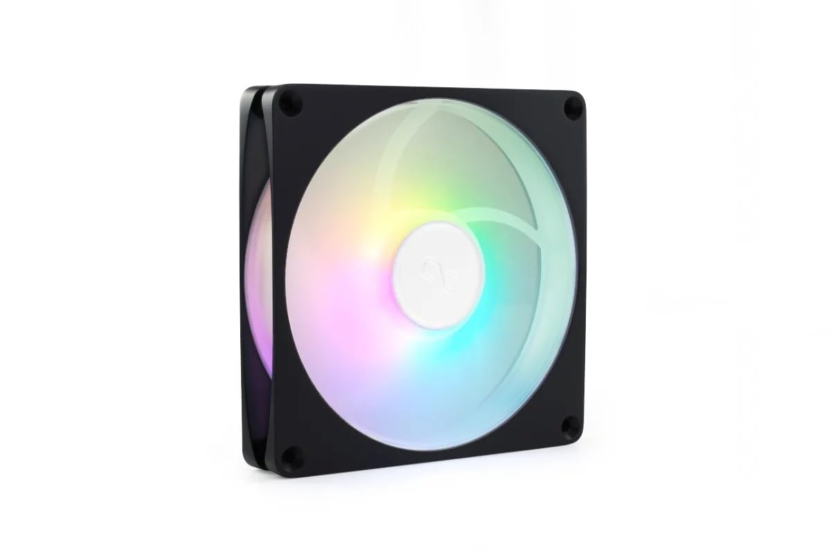 Alphacool 13786 Apex Stealth - Ventola Aurora in metallo, 2000 giri/min, nero, 140 x 140 x 25 mm