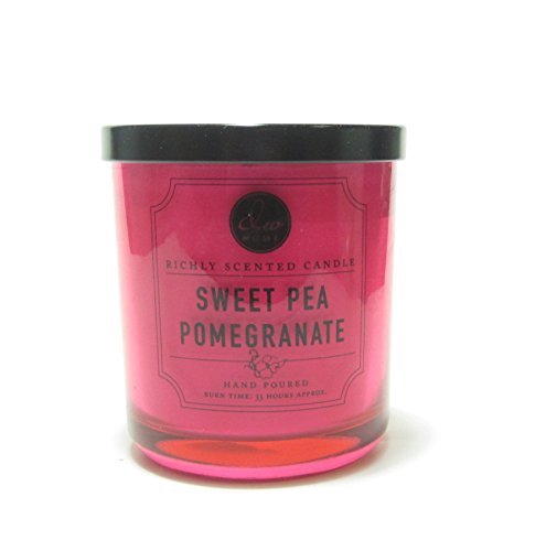 Dw Home Decoware Richly Scented Candle --- Sweet Pea Pomegranate Medium Single Wick 9.69 Oz #TOP19
