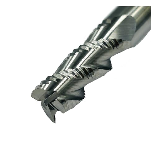 Image of Cutting Tools Solid Carbide roughing End Mills for Aluminum, HRC50 Worked for Aluminum, 3 Flutes, 3 /8 inch Diameter, 3 /8 inch Shank, 1 inch Length of Cut, 3 inch Overall Length