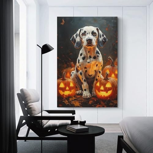 Tableau impression sur toile Dalmatien affiche decoration salon 50x75