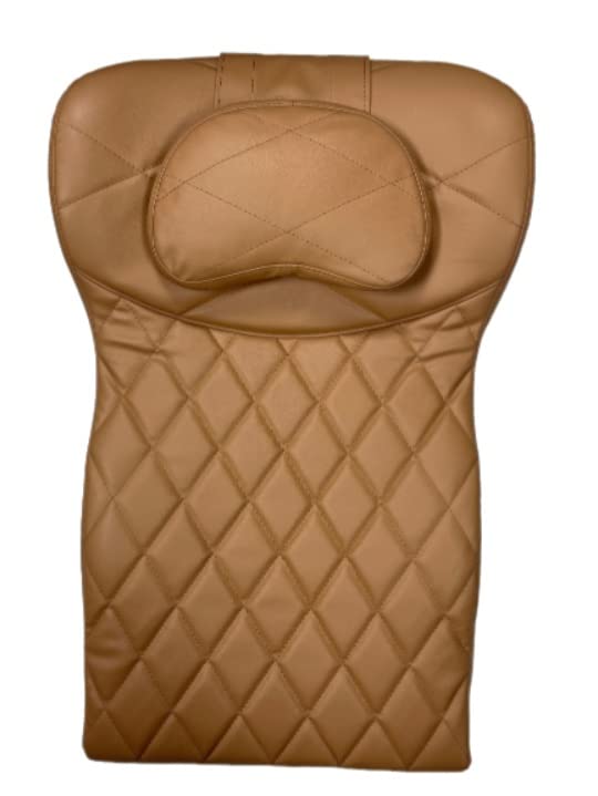 Pedicure Chair Cover S Style Back Massage Support Cover ONLY-Cappuccino