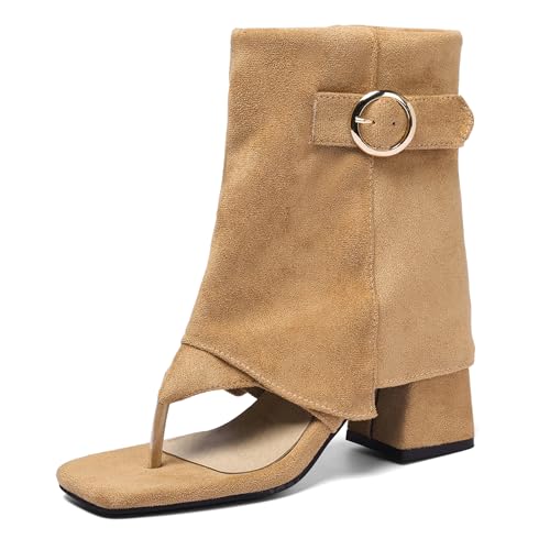 Bottes en daim Lizoleor avec fermeture latérale pour femme