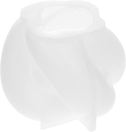 Miniatura 6 de SEWACC Moldes de silicona para velas, 4 unidades, moldes de silicona para hacer moldes de silicona para velas, gel de sílice epoxi, color blanco