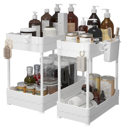 Sevenblue 2-Pack Under Sink Organizer with...