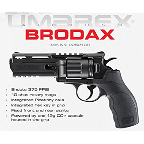 Umarex 2252109 Brodax Air Pistol .177 Bb , Black #TOP4
