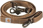 Carhartt Shock Absorbing Heavy Duty Dog Leash Carhartt Brown/Brushed Brass