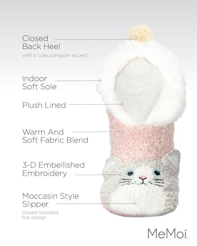 MeMoi Women's Kitty Embellished Plush Lined Slippers3