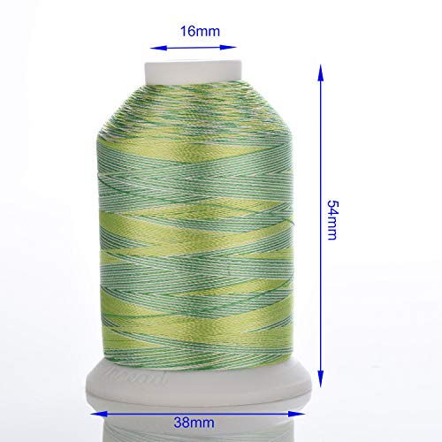 Hilo para bordado de poliéster multicolor 1100 yardas miniatura 2