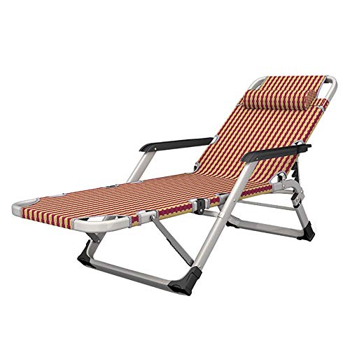 WYJW Folding Gravity Chair with Comfort Headrest, Reclining Bed Chair Recliner Camping Garden Patio Beach Indoor Outdoor (Size : Set of 4)
