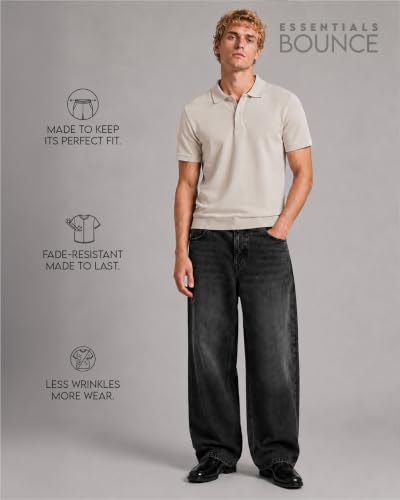 Image of WROGN Men's Cotton Blend Polo T-Shirt | Solid | Regular Fit