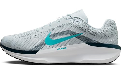 Nike Winflo 11 Straßenlaufschuh (Herren, Extraweit), Zapatillas de Correr en Carretera Hombre, Pure Platinum Dusty Cactus Armory Navy, 46 EU X-Ancho