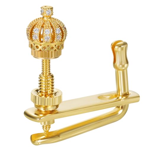 Handmade Creative Violin Fine Tuning Violin Tuners Violin Screw Violin String Adjusters for 3/4 4/4 Violins (1GOLDEN)