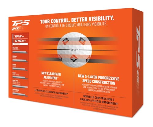 TaylorMade 2024 TP5 PIX 3.0 USA Golf Balls 12-Pack