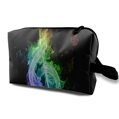 Preisvergleich Produktbild Schminktasche Bunte Musik Feuer Notizen Handliche Reise Multifunktions-Reisetaschen Designer Organizer Für Mädchen