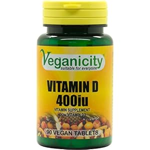 Veganicity Vitamin D3 400iu (10µg) : Vitamin D General Health & Joint Supplement: 90 Vegan Tablets, in a Planet-Friendly 99% Recycled Pot