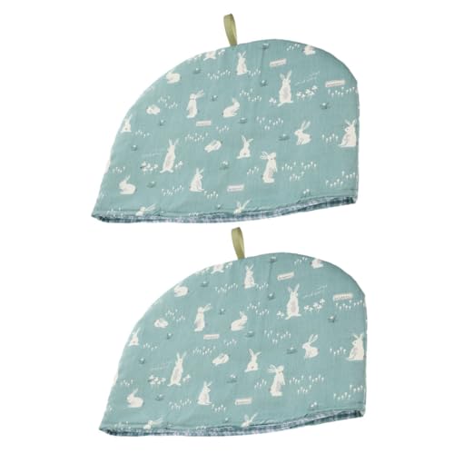 HAKIDZEL 2pcs Tea Cosy Insulated Teapot Cover Cotton Thermal Protector for Tea Kettle Keeps Warm and Clean for Use