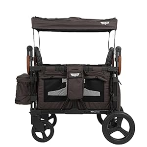 Keenz XC+ Luxury 4 Seater Stroller Wagon – Push Pull Folding Wagon Stroller – Collapsible Quad Kids Wagon with Seats and…